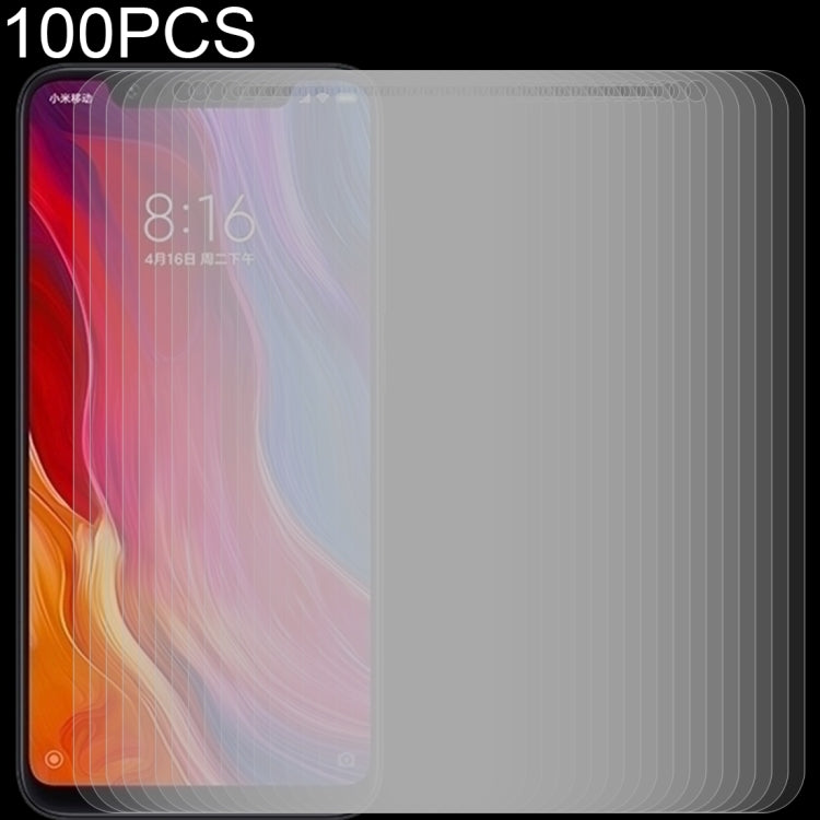 100 PCS 0.26mm 9H 2.5D Tempered Glass Film for Xiaomi Mi 8