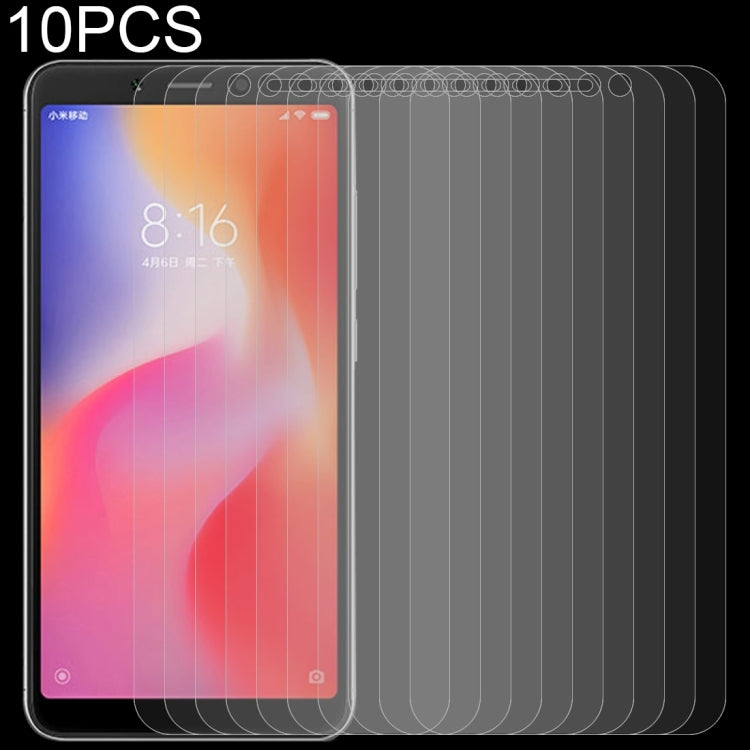 10 PCS 0.26mm 9H 2.5D Tempered Glass Film for Xiaomi Redmi 6A