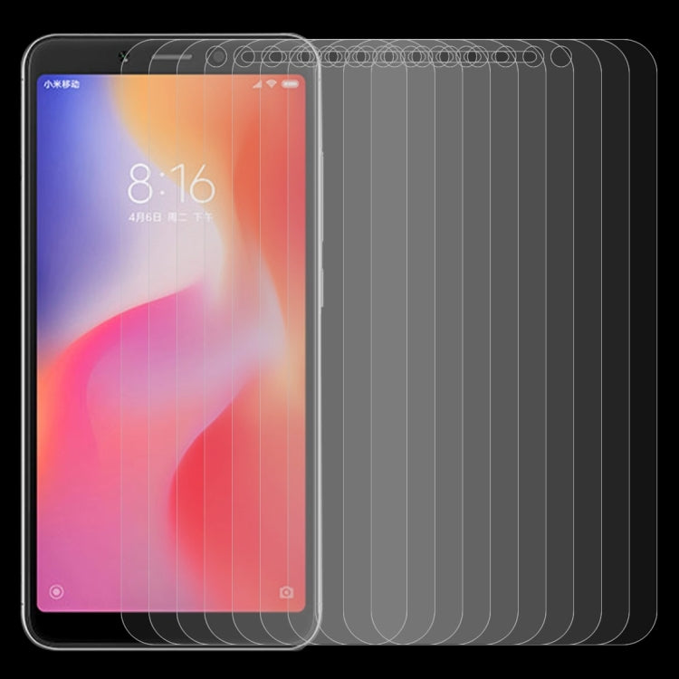 10 PCS 0.26mm 9H 2.5D Tempered Glass Film for Xiaomi Redmi 6A
