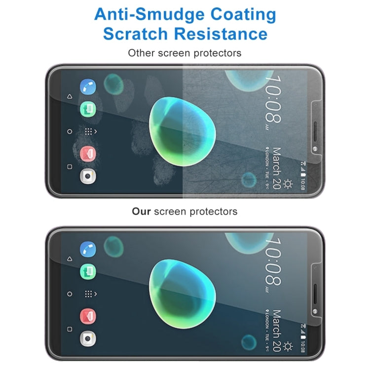 10 PCS 0.26mm 9H 2.5D Tempered Glass Film for HTC Desire 12+