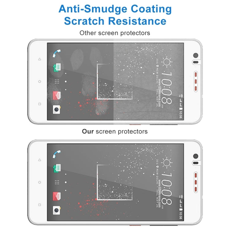 50 PCS 0.26mm 9H 2.5D Tempered Glass Film for HTC Desire 825