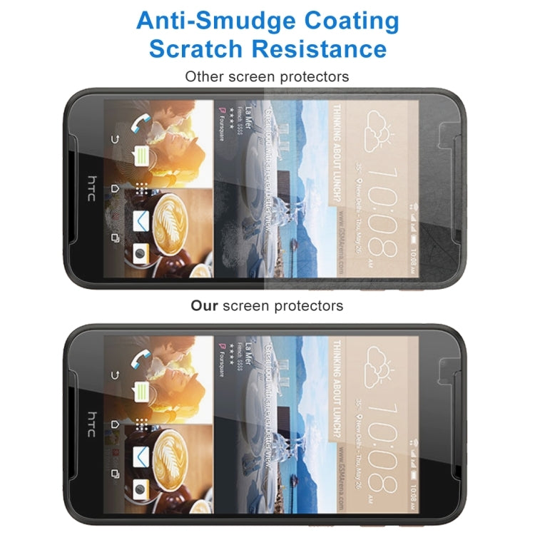 100 PCS 0.26mm 9H 2.5D Tempered Glass Film for HTC Desire 830