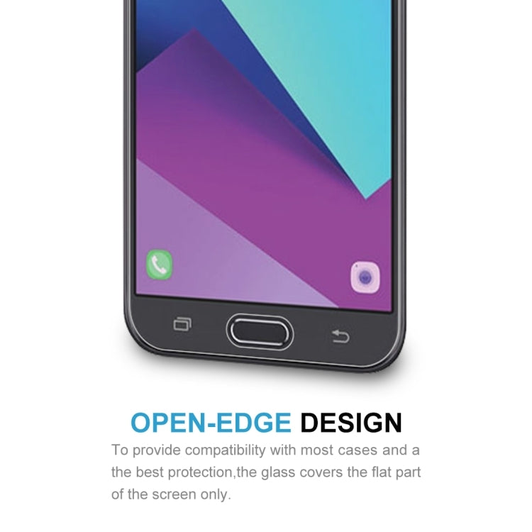 100 PCS 0.26mm 9H 2.5D Tempered Glass Film for Samsung Galaxy J7 V