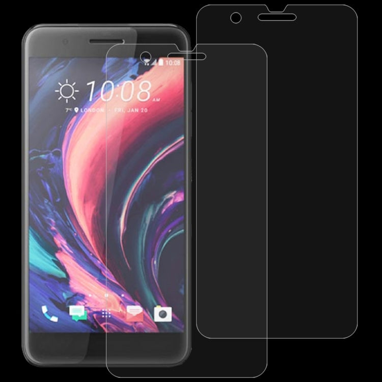 2 PCS 0.26mm 9H 2.5D Tempered Glass Film for HTC One X10
