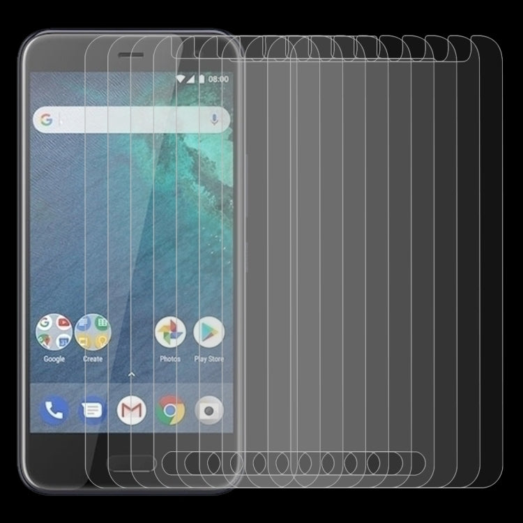 10 PCS 0.26mm 9H 2.5D Tempered Glass Film for HTC U11 Life