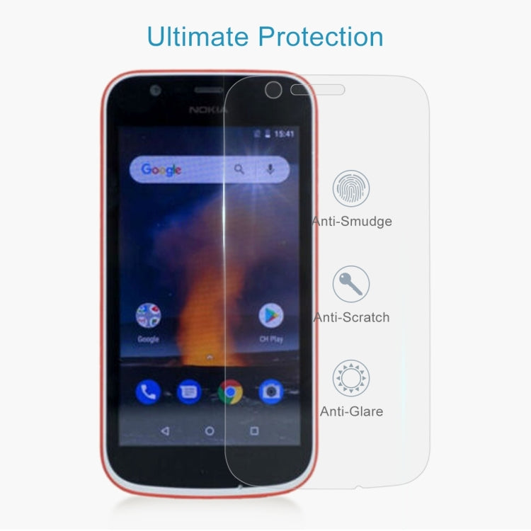 100 PCS 0.26mm 9H 2.5D Tempered Glass Film for Nokia 1