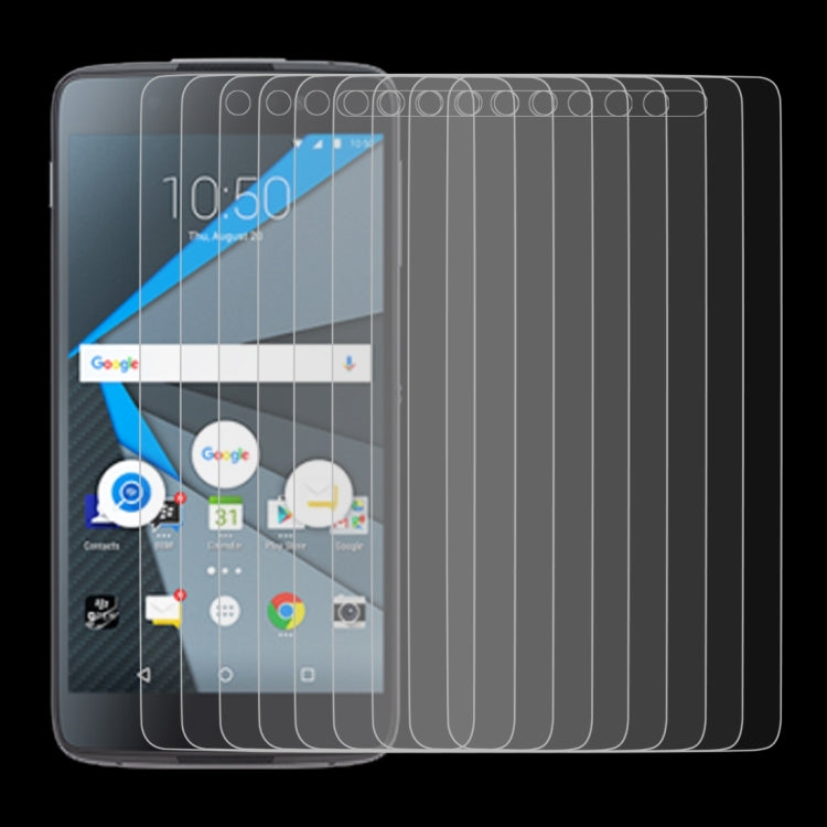 10 PCS 0.26mm 9H 2.5D Tempered Glass Film for Blackberry DTEK50