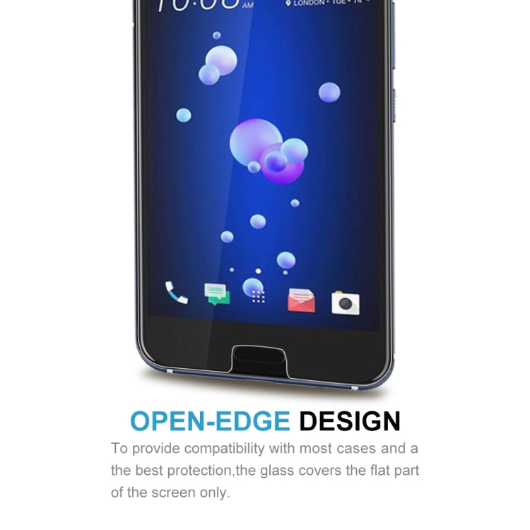 2 PCS 0.26mm 9H 2.5D Tempered Glass Film for HTC U11