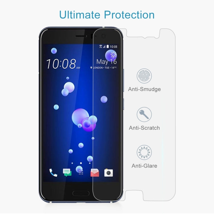 100 PCS 0.26mm 9H 2.5D Tempered Glass Film for HTC U11