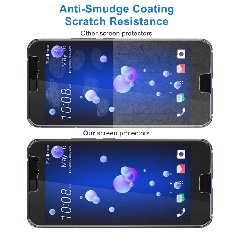 100 PCS 0.26mm 9H 2.5D Tempered Glass Film for HTC U11