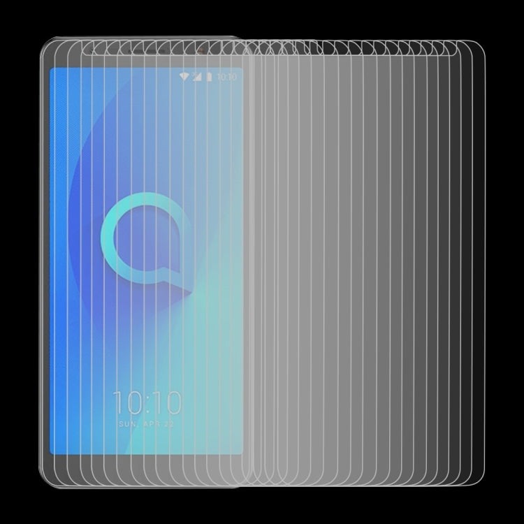 100 PCS 0.26mm 9H 2.5D Tempered Glass Film for Alcatel 3C