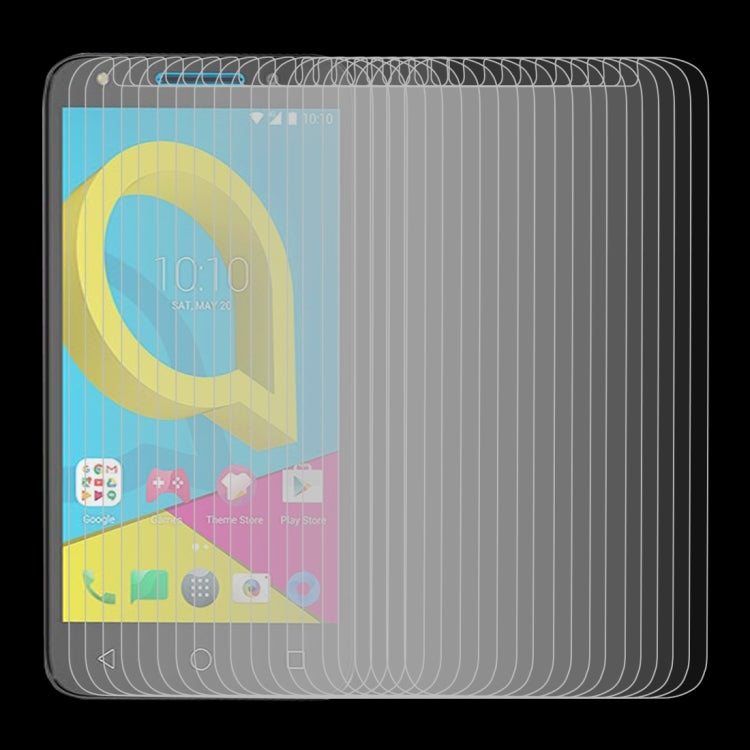 100 PCS 0.26mm 9H 2.5D Tempered Glass Film for Alcatel U5