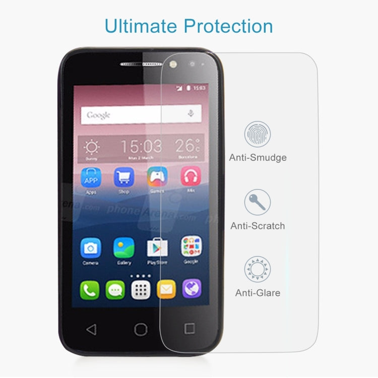 0.26mm 9H 2.5D Tempered Glass Film for Alcatel Pixi 4 4.0 inch