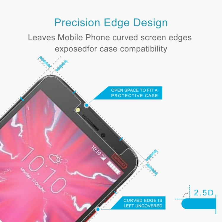 2 PCS 0.26mm 9H 2.5D Tempered Glass Film for Alcatel Pixi 4 5.5 inch