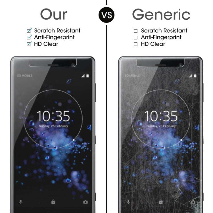 2 PCS 0.26mm 9H 2.5D Tempered Glass Film for Sony XZ2 Premium