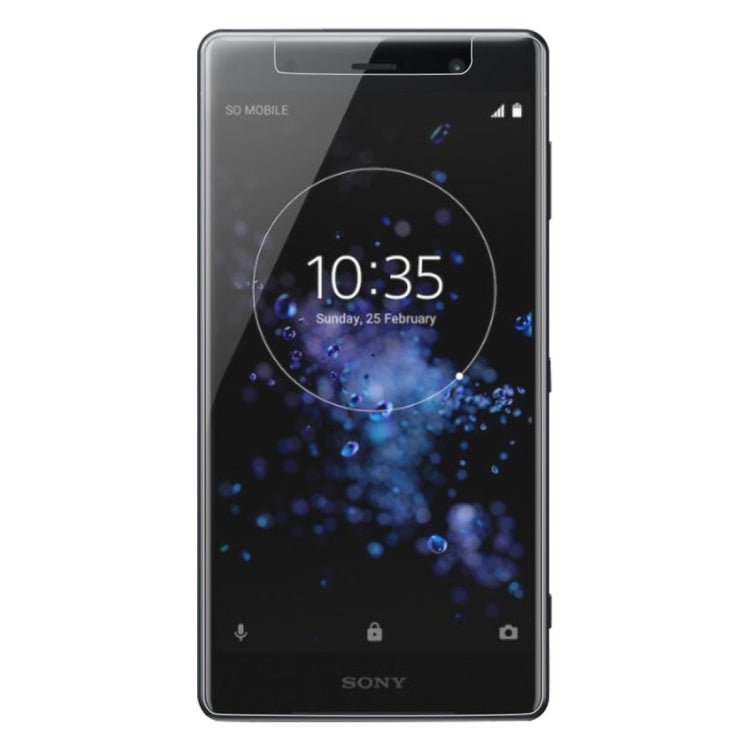 100 PCS 0.26mm 9H 2.5D Tempered Glass Film for Sony XZ2 Premium