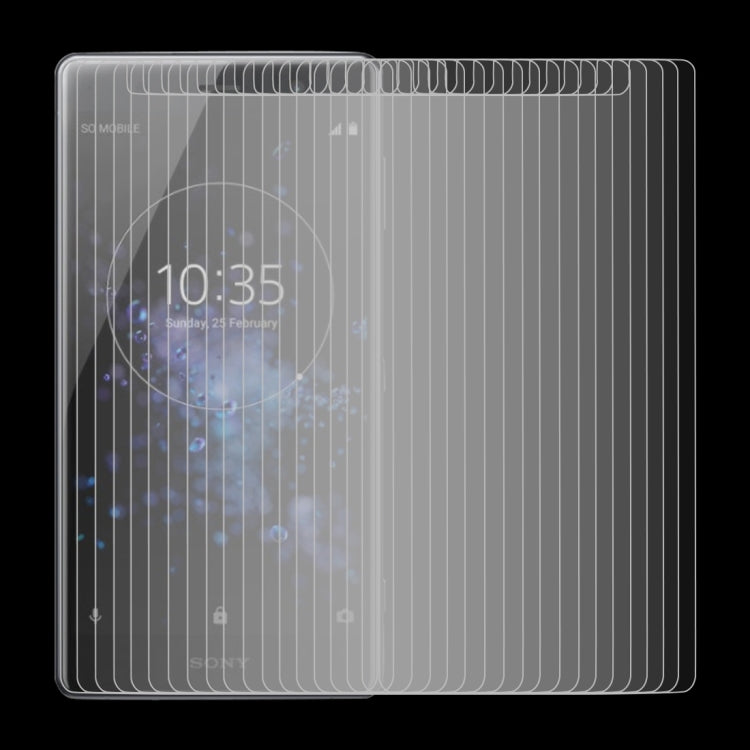 100 PCS 0.26mm 9H 2.5D Tempered Glass Film for Sony XZ2 Premium
