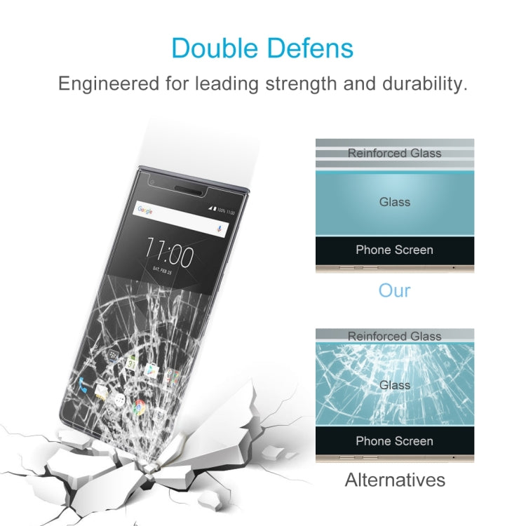 100 PCS 0.26mm 9H 2.5D Tempered Glass Film for BlackBerry Motion