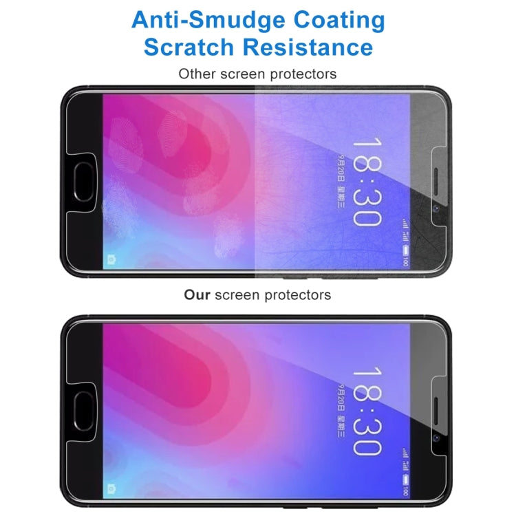 100 PCS 0.26mm 9H 2.5D Tempered Glass Film for Meizu M6