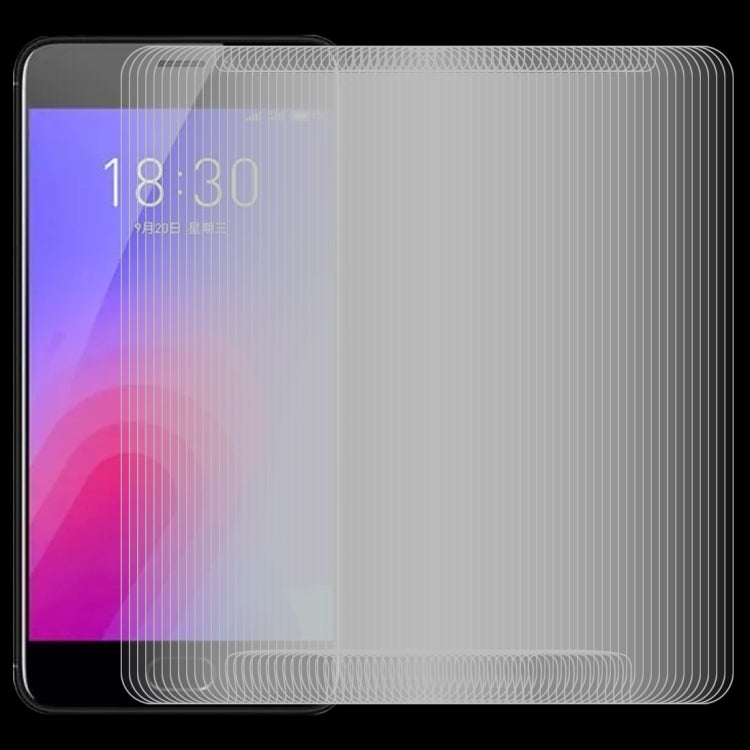 100 PCS 0.26mm 9H 2.5D Tempered Glass Film for Meizu M6