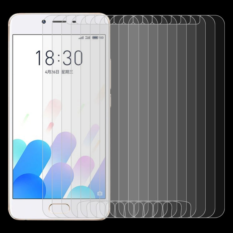 10 PCS 0.26mm 9H 2.5D Tempered Glass Film for Meizu Meilan E2