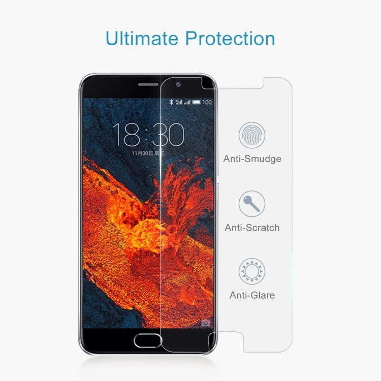 100 PCS 0.26mm 9H 2.5D Tempered Glass Film for Meizu PRO 6 Plus