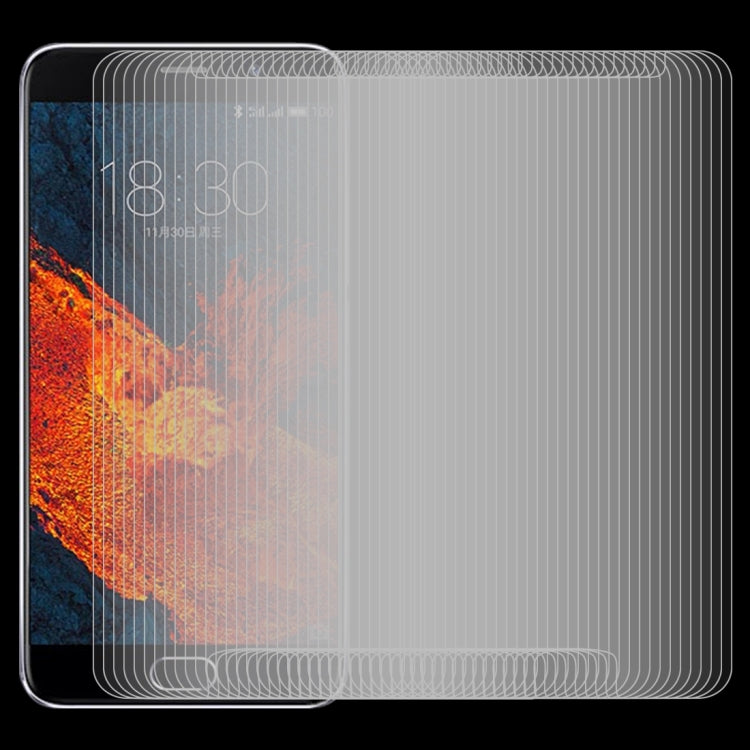 100 PCS 0.26mm 9H 2.5D Tempered Glass Film for Meizu PRO 6 Plus