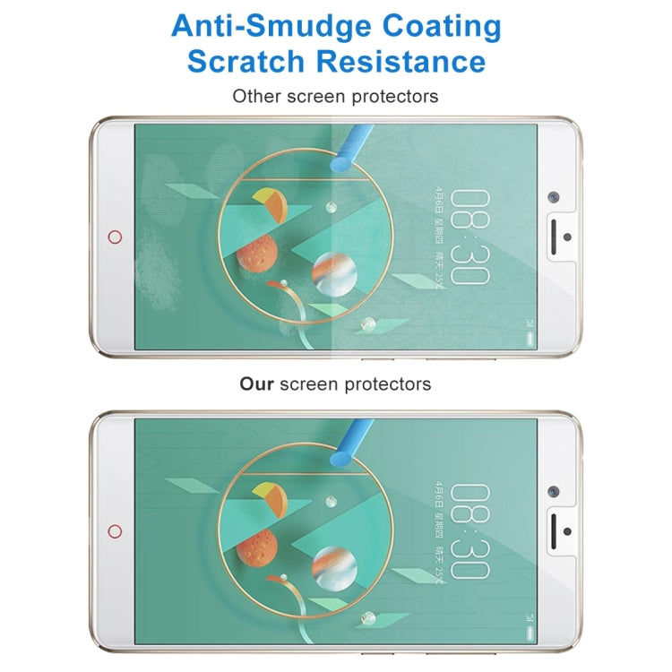 2 PCS 0.26mm 9H 2.5D Tempered Glass Film for ZTE nubia Z17 mini
