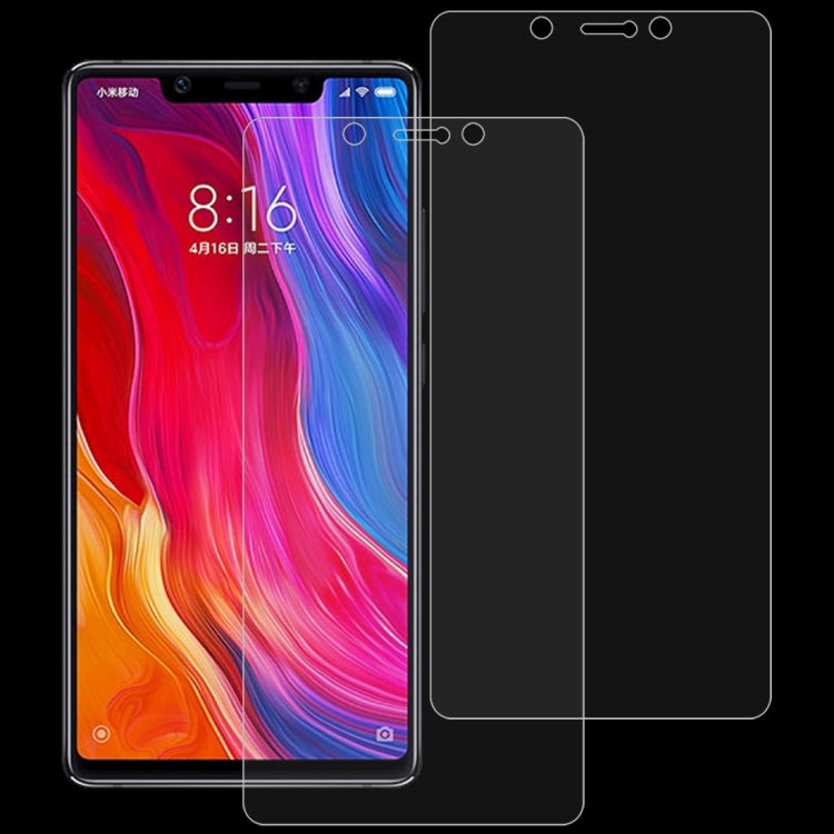 2 PCS 0.26mm 9H 2.5D Tempered Glass Film for Xiaomi Mi 8 SE