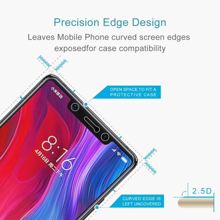 2 PCS 0.26mm 9H 2.5D Tempered Glass Film for Xiaomi Mi 8 SE