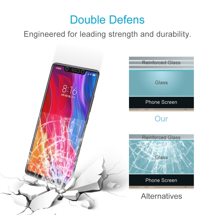 2 PCS 0.26mm 9H 2.5D Tempered Glass Film for Xiaomi Mi 8 SE