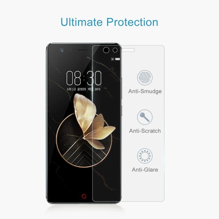10 PCS 0.26mm 9H 2.5D Tempered Glass Film for ZTE nubia Z17