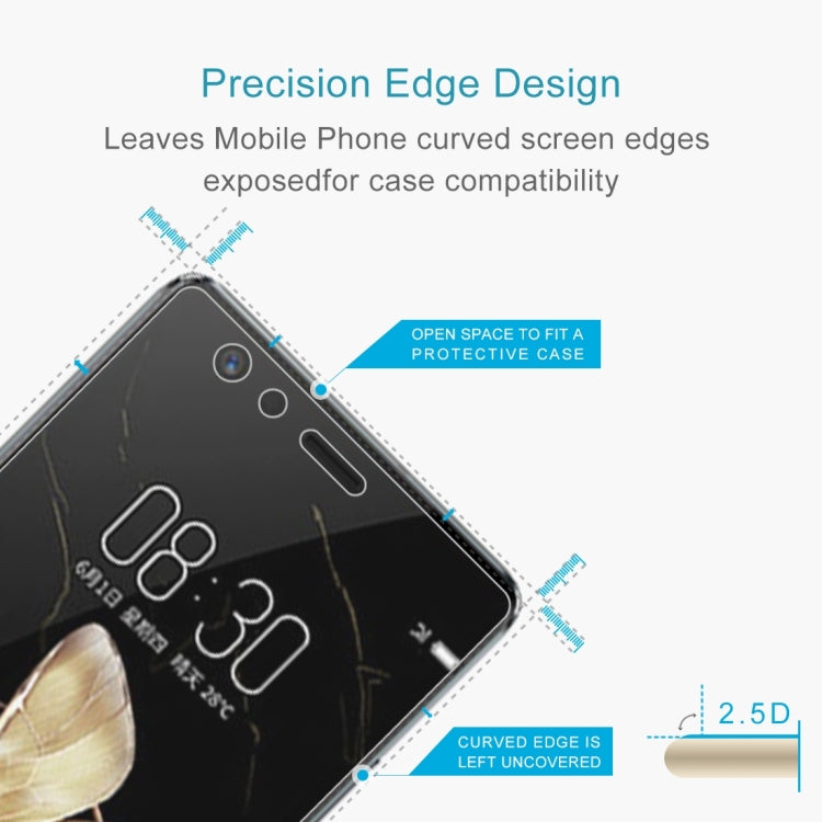 100 PCS 0.26mm 9H 2.5D Tempered Glass Film for ZTE nubia Z17