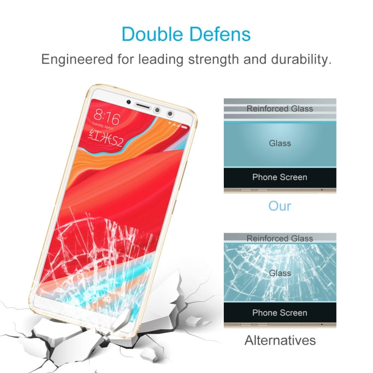 10 PCS 0.26mm 9H Surface Hardness 2.5D Full Screen Tempered Glass Film for Xiaomi Redmi S2
