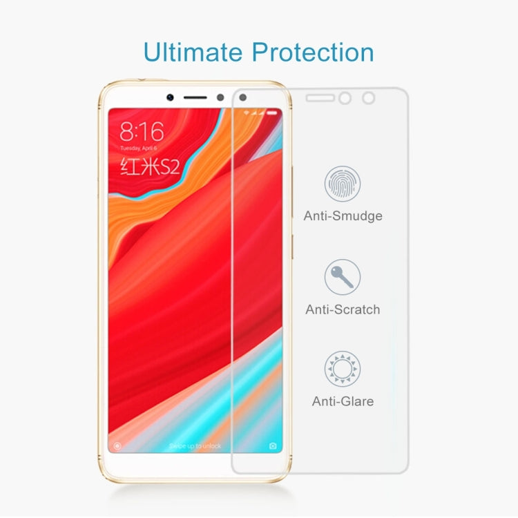 100 PCS 0.26mm 9H Surface Hardness 2.5D Full Screen Tempered Glass Film for Xiaomi Redmi S2