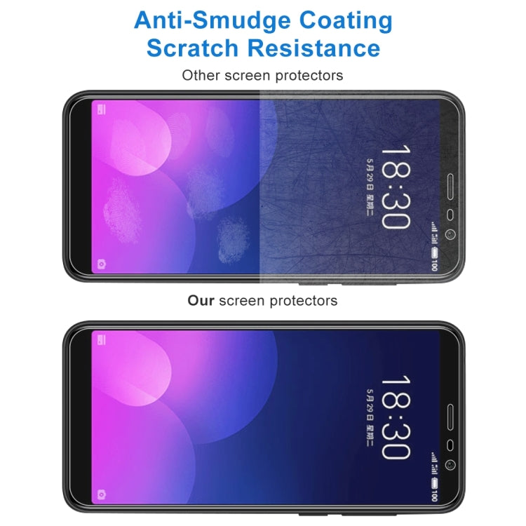 10 PCS 0.26mm 9H Surface Hardness 2.5D Full Screen Tempered Glass Film for Meizu M6T