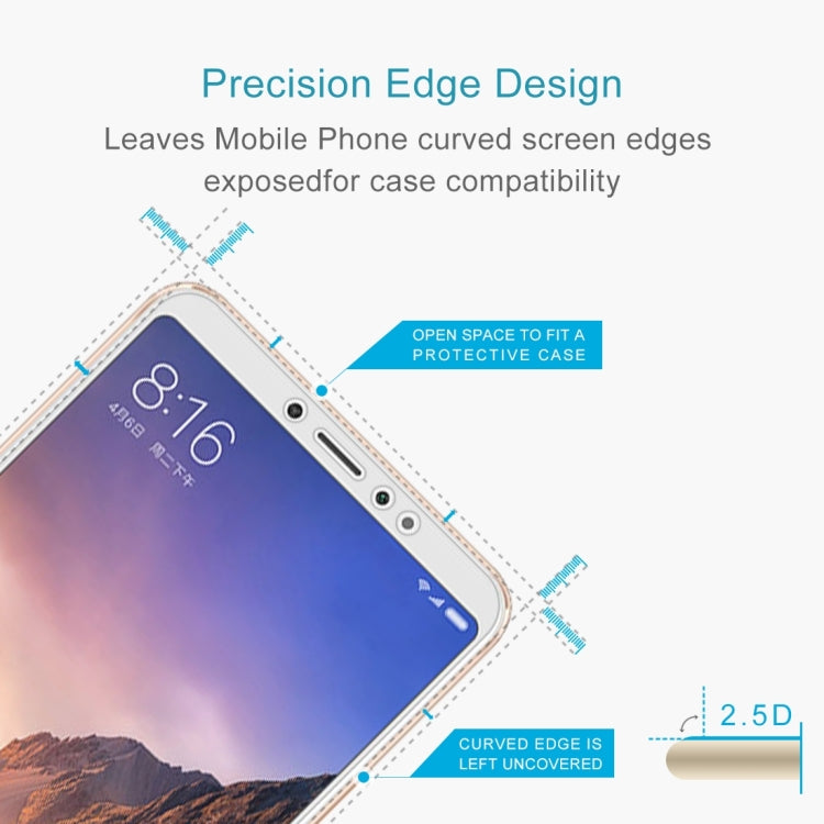 100PCS 9H 2.5D Tempered Glass Film for Xiaomi Mi Max 3