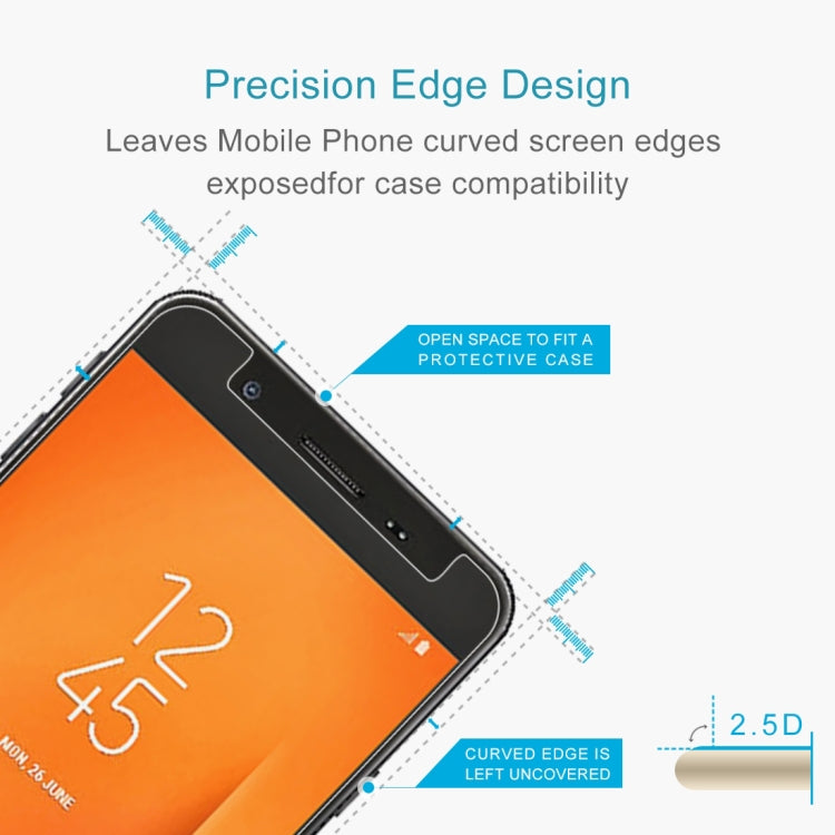 2PCS 9H 2.5D Tempered Glass Film for Galaxy J7 Prime 2