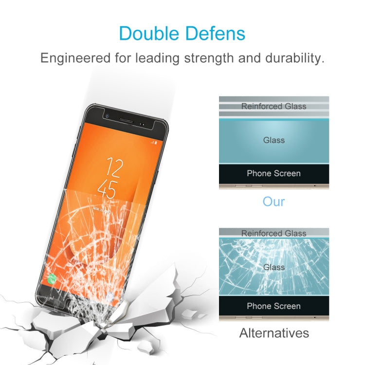 100PCS 9H 2.5D Tempered Glass Film for Galaxy J7 Prime 2