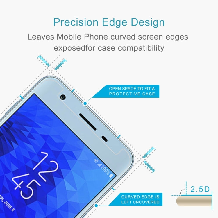 2PCS 9H 2.5D Tempered Glass Film for Galaxy J3 (2018)