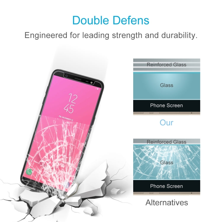 10PCS 9H 2.5D Tempered Glass Film for Galaxy J8 (2018)