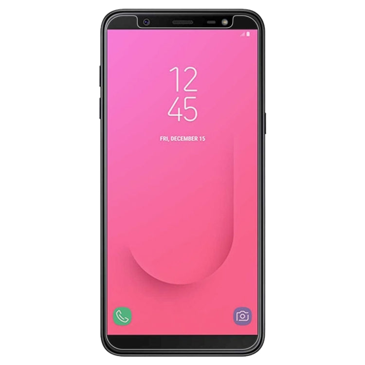 100PCS 9H 2.5D Tempered Glass Film for Galaxy J8 (2018)