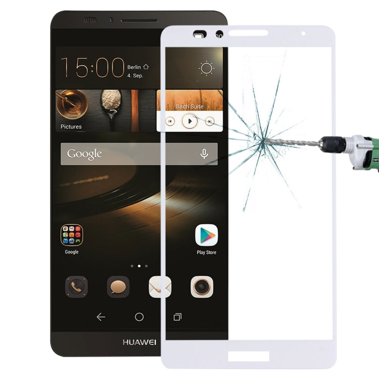 For Huawei  Mate 7 0.26mm 9H Surface Hardness Explosion-proof Silk-screen Tempered Glass Full Screen Film