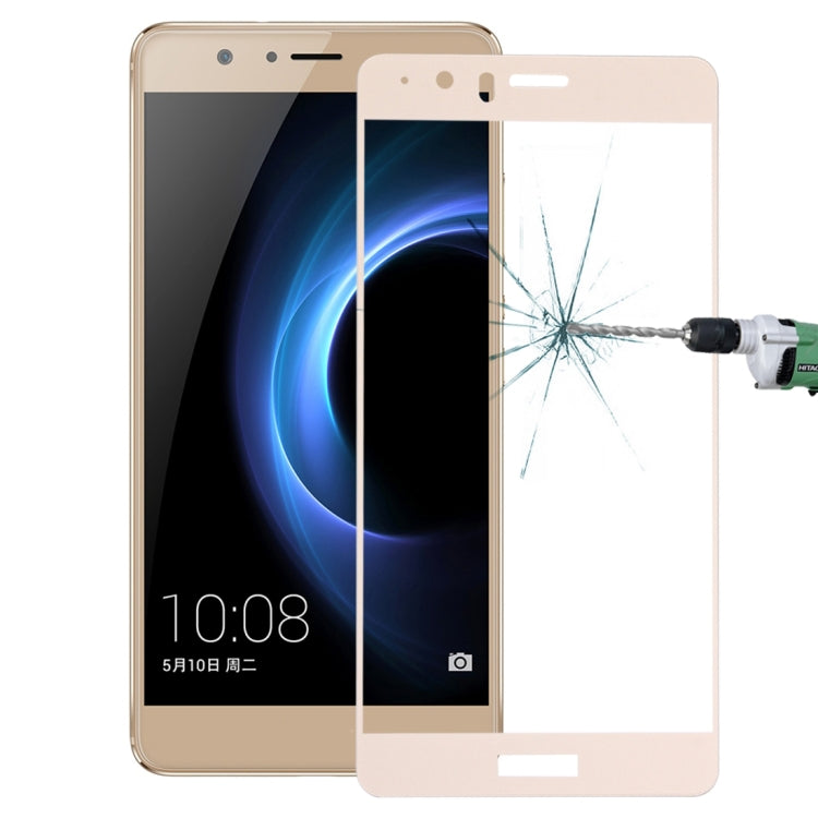 For Huawei  Honor V8 0.26mm 9H Surface Hardness Explosion-proof Silk-screen Tempered Glass Full Screen Film