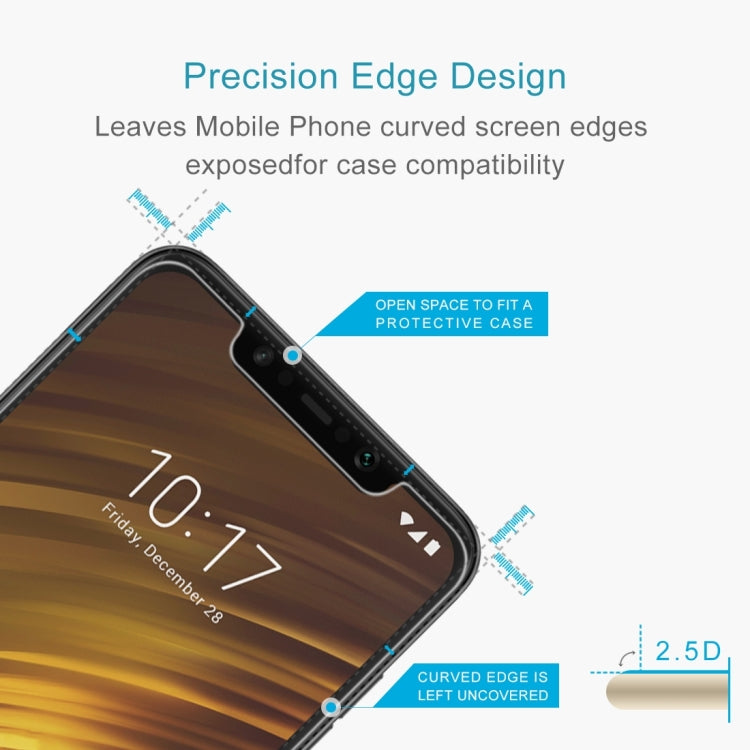 10 PCS 0.26mm 9H 2.5D Tempered Glass Film for Xiaomi POCO F1/Mi 8