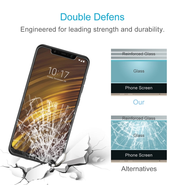 10 PCS 0.26mm 9H 2.5D Tempered Glass Film for Xiaomi POCO F1/Mi 8