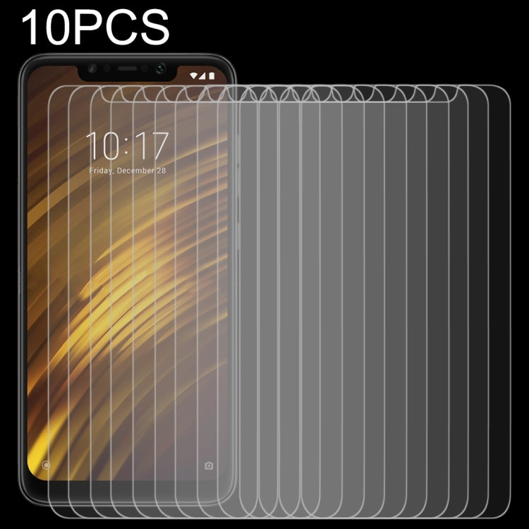10 PCS 0.26mm 9H 2.5D Tempered Glass Film for Xiaomi POCO F1/Mi 8
