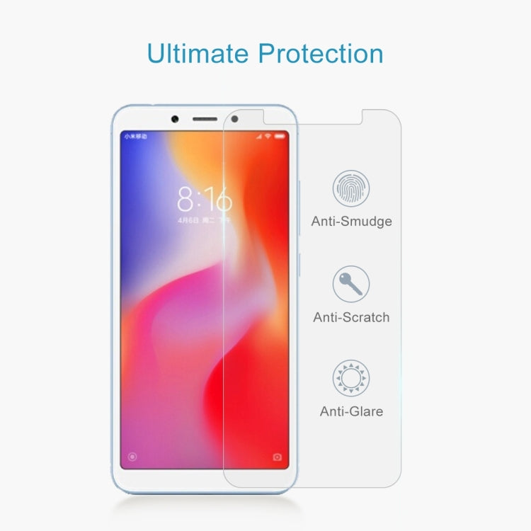 2PCS 9H 2.5D Tempered Glass Film for Xiaomi Redmi 6A