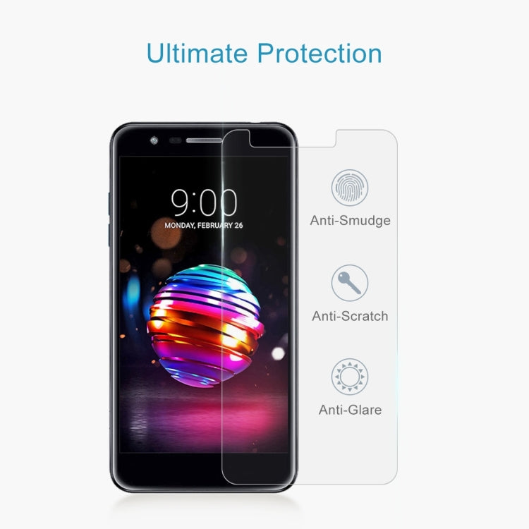 10 PCS 0.26mm 9H 2.5D Tempered Glass Film for LG K11 (2018)