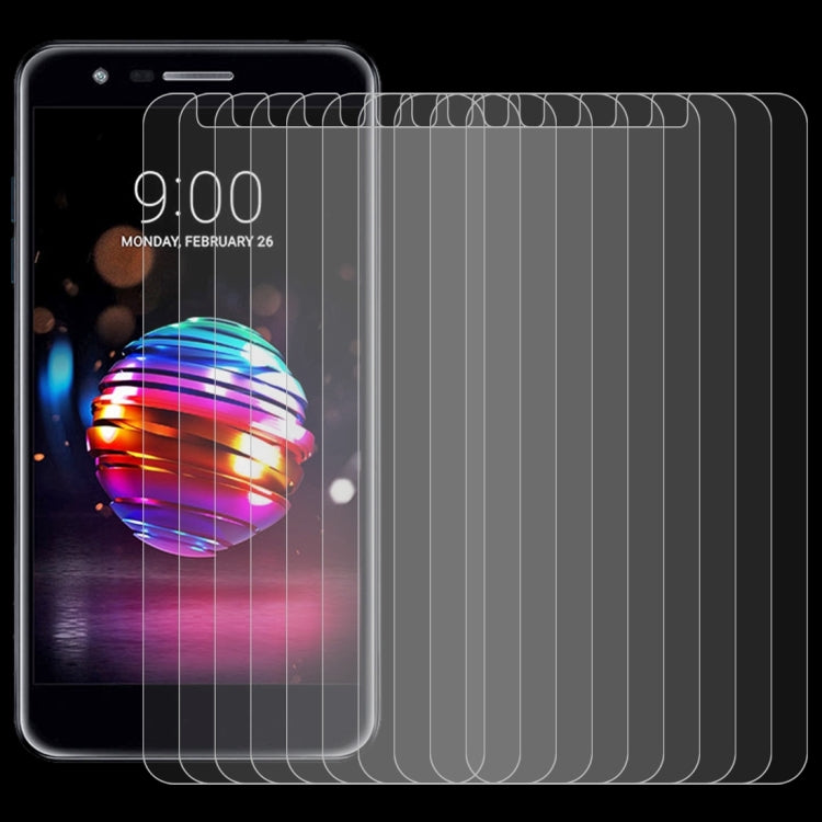 10 PCS 0.26mm 9H 2.5D Tempered Glass Film for LG K11 (2018)